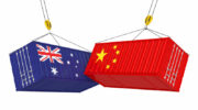 China and Australia Cargo Containers.