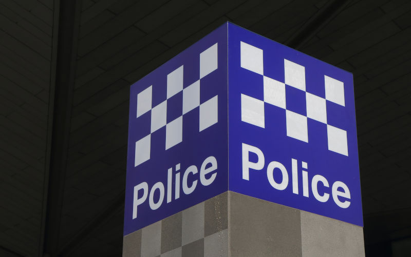Australian Police sign.