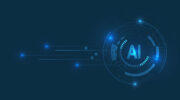 AI Artificial Intelligence and Machine Learning Concept, Big data innovation technology, Abstract background, Vector illustration