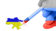 Ukraine map deleted erased by Russian eraser