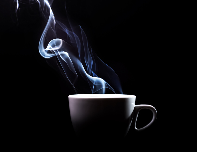 Blue steam rises from a teacup. Image: iStock