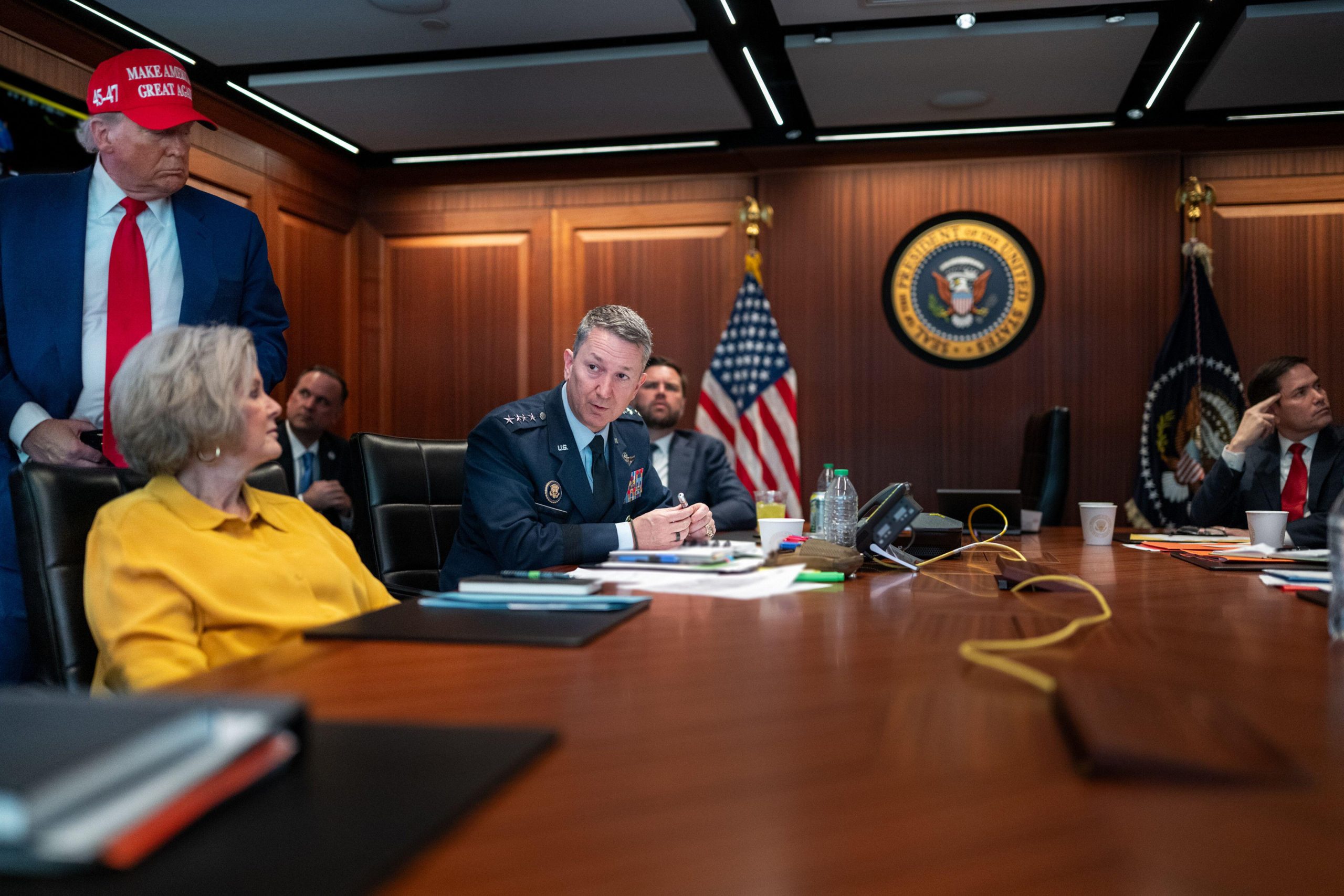 22nd-June,-2025.-President-Donald-Trump-is-joined-by-his-national-security-team-in-the-Situation-Room.The-White-House/UPI-Credit:-UPI/Alamy-Live-News.-Image:-Alamy-Contributor:UPI/Alamy-Stock-Photo-Image-ID:-3BKMAT4