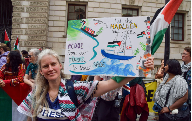 A naval force to escort humanitarian aid is an act of peace