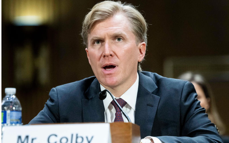 Washington, District Of Columbia, USA. 4th Mar, 2025. ELBRIDGE COLBY, nominee to be Under Secretary of Defence for Policy, speaking at a hearing of the Senate Armed Services Committee at the U.S. Capitol in Washington, DC (Credit Image: © Michael Brochstein/ZUMA Press Wire) EDITORIAL USAGE ONLY! Not for Commercial USAGE!. Image: Contributor: ZUMA Press, Inc. Image ID: 3A0N0DF