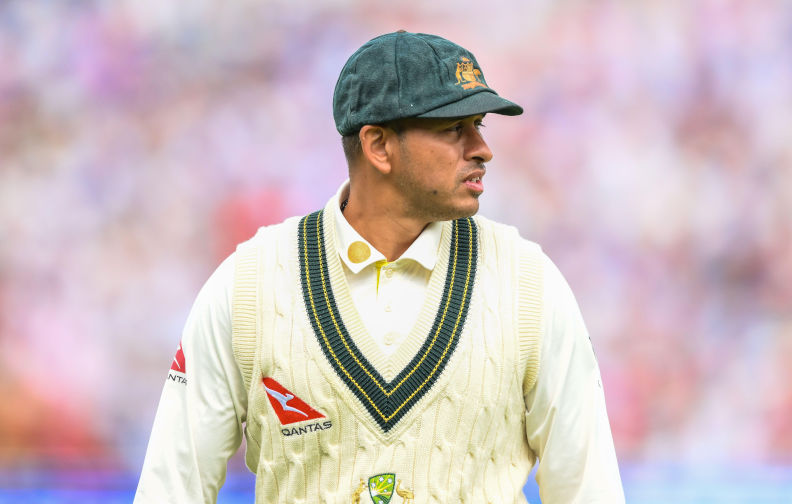 Usman Khawaja of Australia during the LV= Insurance Ashes Test Series Day 4 match England vs Australia at Edgbaston, Birmingham, United Kingdom, 19th June 2023n(Photo by Craig Thomas/News Images)Contributor: News Images LTD / Alamy Stock Photo Image ID: 2R84FFG