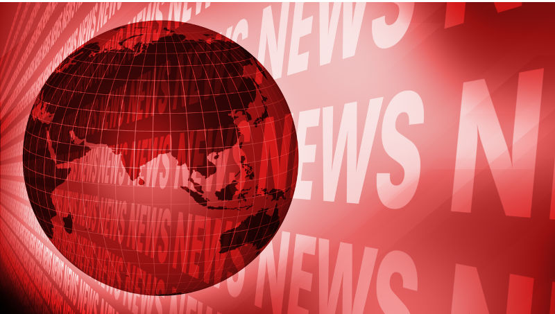News background and world globe essential elements of global news reporting and communication. Image: iStock / LagartoFilm