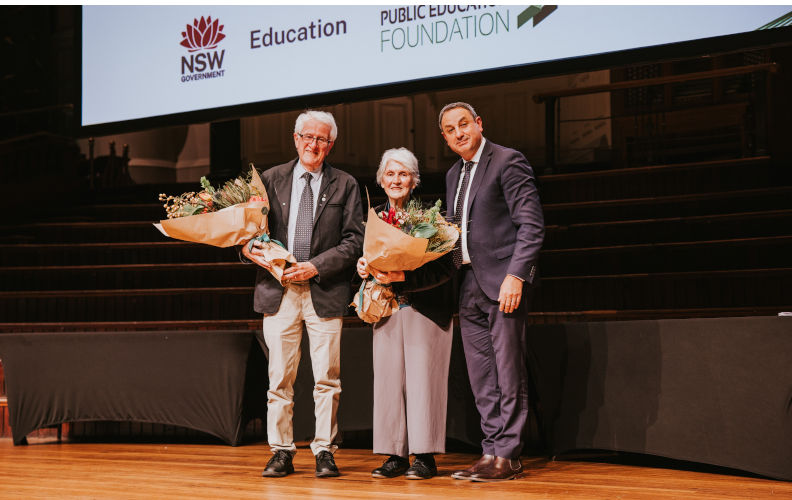 Chris Lyndsay and Murat. Image: Supplied