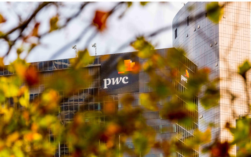 The offices of Price Waterhouse Coopers - PWC in the City of Melbourne, Australia. Image: Alamy. Contributor: Ian Henley Image ID: G5AJYY