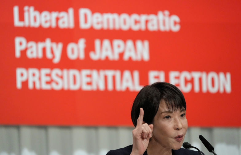 Tokyo, Japan. 23rd Sep, 2025. Japans former Economic Security Minister Sanae Takaichi answers questions during the Liberal Democratic Party (LDP) presidential election candidates joint press conference at LDP headquarters in Tokyo. Credit ZUMA Press, Inc./Alamy Live News. ContributorZUMA Press, Inc. Image ID3CNWC0H
