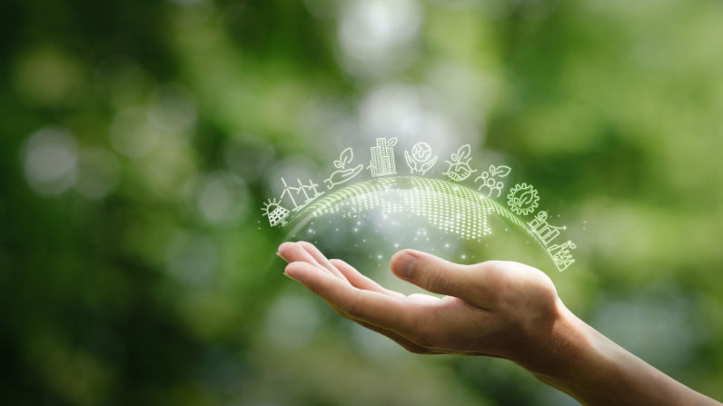 Illustration for environment, business or green investment concept. Image iStock / CreditWANAN YOSSINGKUM