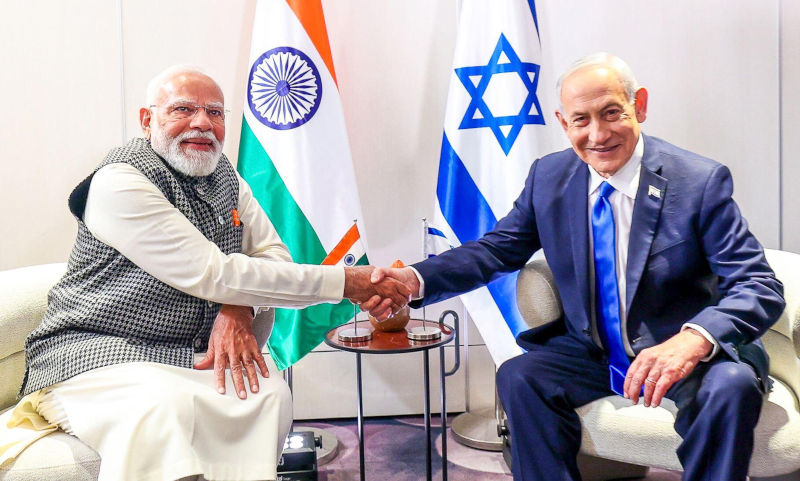 Indias Prime Minister Narendra Modi meets Israels Prime Minister Benjamin Netanyahu in Tel Aviv, Israel today on February 25, 2026, marking the beginning of a landmark twoday state visit aimed at deepening the IndiaIsrael relationship. Image Alamy Seshadri SUKUMAR Image ID 3DW6YH3