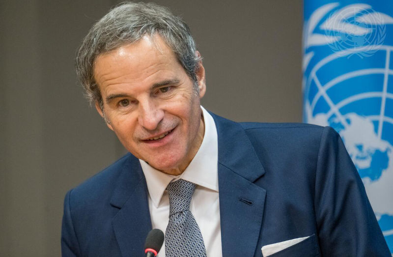 Rafael Mariano Grossi, Director General of the International Atomic Energy Agency (IAEA), briefs reporters on the Eleventh Review Conference of the Parties to the Treaty on the NonProliferation of Nuclear Weapons (NPT) UN Photo Mark Garten