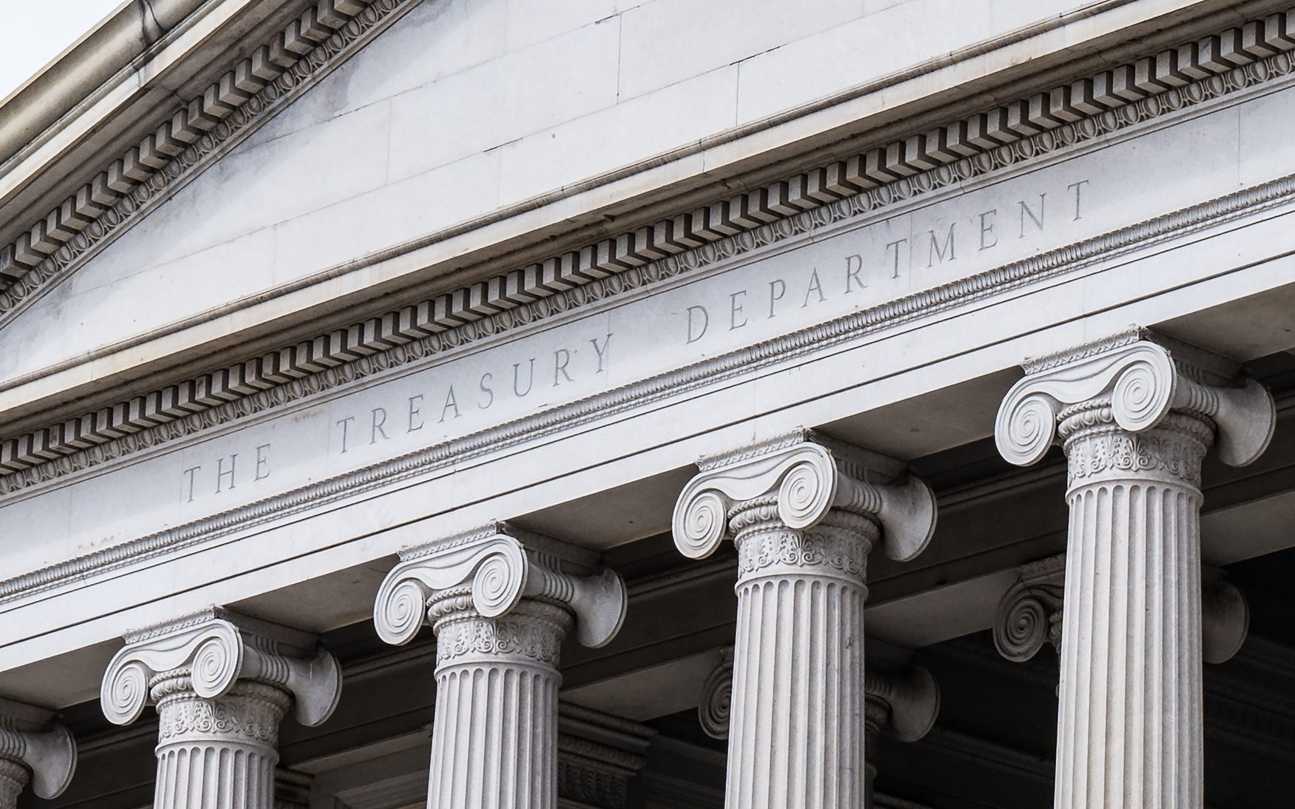 United States Treasury Department Building in Washington, DC Image iStock tpabradyphoto