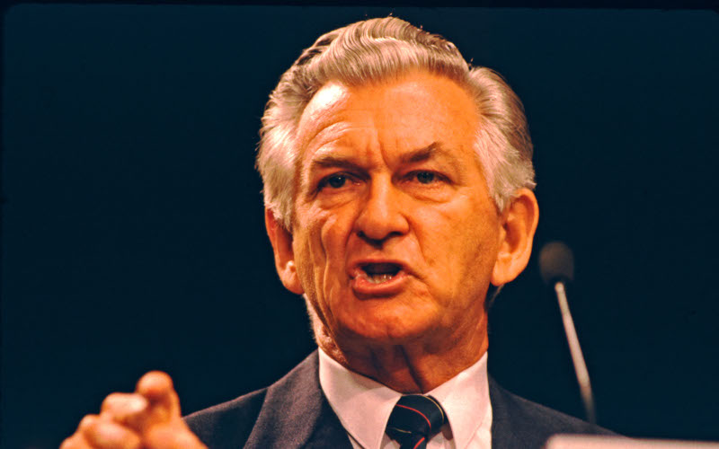 Former Prime Minister of Australia Bob Hawke. Image Vintage Photo. Alamy Images Alamy ID A6JGF1