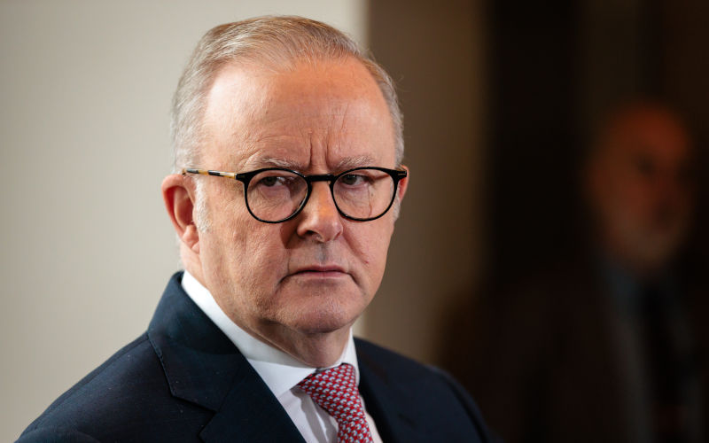 Prime Minister Anthony Albanese speaks to the media during a press conference in Perth, Wednesday, April 29, 2026. AAP Image Richard Wainwright
