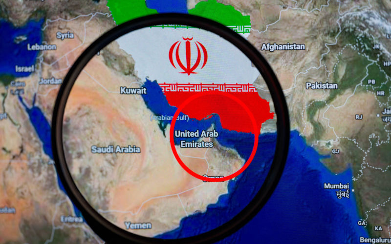 Brussels, Belgium. 06th Apr, 2026. The Strait of Hormuz is pictured through a magnifying glass in this photo illustration, as the Iran conflict continues to restrict shipping through the key oil transit route, through which around 20% of global crude supply passes, fueling volatility in energy markets. Taken in Brussels, Belgium, on 6 April 2026. (Jonathan Raa Sipa USA) Strictly for editorial news purposes only Credit Sipa USA Alamy Live News Image ID 3E6EJGW
