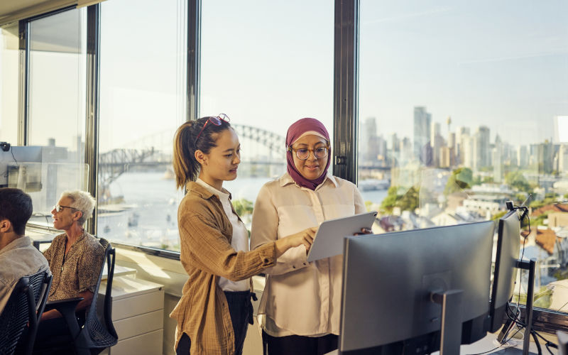 Multicultural professionals in a Sydney office environment. ImageiStock pixdeluxe