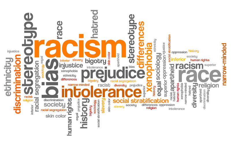 Racism social issues and concepts word cloud illustration. ImageiStock tupungato