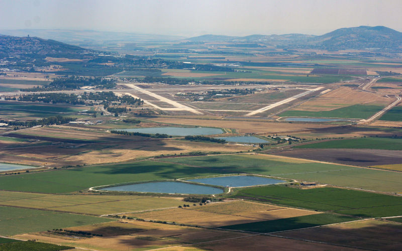 The Israeli Air Forces Ramat David Airbase as seen from Mount Carmel, Israel. Image Tami Ruble Alamy Images Alamy ID2R6PMXP