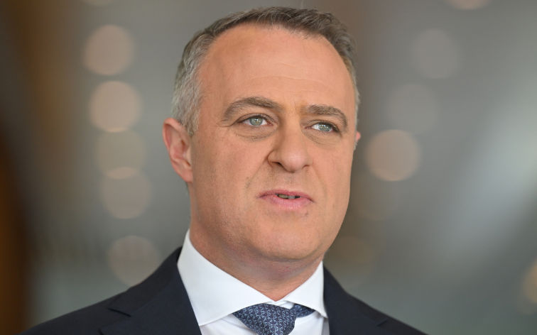 Shadow Treasurer Tim Wilson at a press conference at Parliament House in Canberra, Wednesday, May 27, 2026. Image AAP Mick Tsikas
