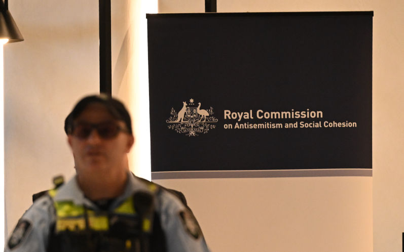 The Sydney hearings to the Royal Commission on Antisemitism and Social Cohesion, Sydney, Monday, May 4, 2026. ImageAAP Dean Lewins