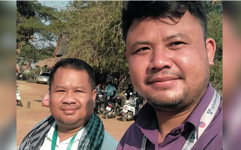 Pheap Pheara of TSP 68 TV Online and Phorn Sopheap of Battambang Post TV Online Image ASEAN Digest