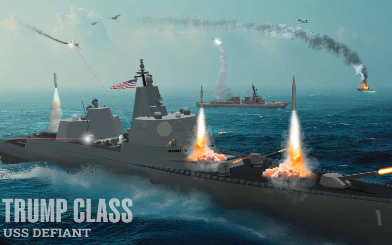 The Trumpclass battleship is a proposed nuclearpowered6 guidedmissile warship for the United States Navy, announced by U.S. president Donald Trump in December 2025 ImageWikimedia Commons cropped U.S. Navy https www.goldenfleet.navy.mil , Public Domain, https commons.wikimedia.org w index.php?curid=180534239