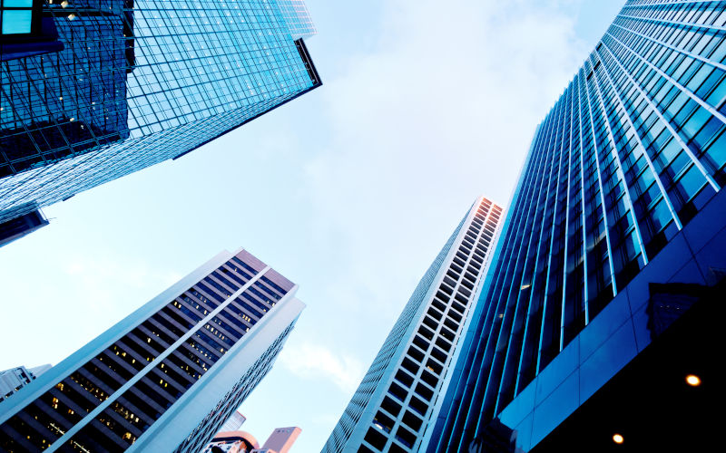 Skyscrapers shot with perspective. Image iStock estherpoon