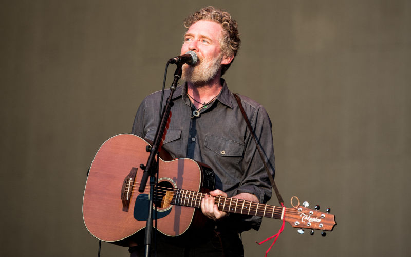 Irish singer Glen Hansard performing live on stage at the Firenze Rocks festival 2019 in Florence, Italy, opening for Eddie Vedder. Image Alamy Alessandro Bosio Alamy Image ID TT9MR8