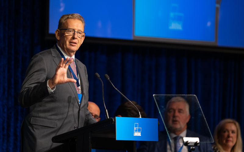 Leader of the ACT Liberal Party Mark Parton during the 65th Federal Council of the Liberal Party of Australia in Melbourne, Saturday, May 30, 2026. Delegates from all states and territories will attend the twoday Liberal Party Federal Council, where former prime minister Tony Abbotts appointment as the next federal Liberal Party president is expected to be confirmed. Image AAP Jay Kogler