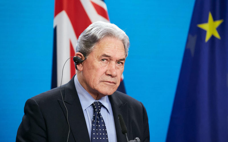 Germany, Berlin, New Zealand Foreign Minister and Deputy Prime Minister of New Zealand, Winston Peters, at a press conference 28 Nov. 2024. Image Alamy Agencja Fotograficzna Caro Image ID 2SC7G76