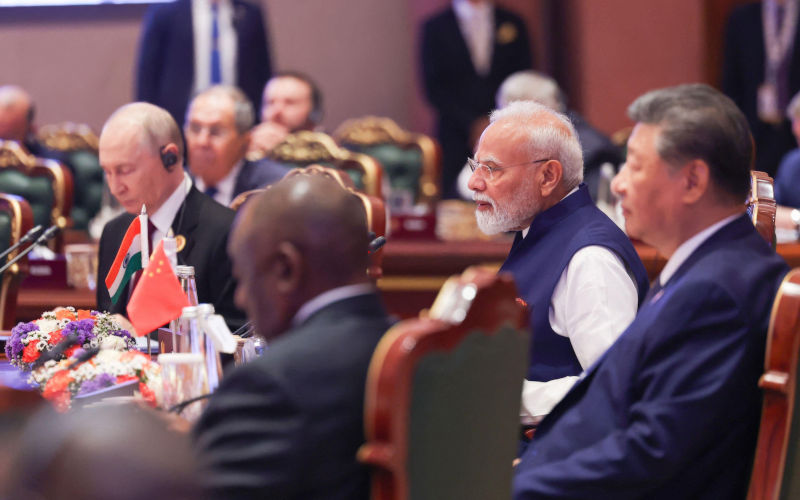 Search for stock images, vectors and videos BRICS summit 2026 Smart search ··· New Delhi, India. 13th Sep, 2026. Indian Prime Minister Narendra Modi, delivers opening remarks to the Resilience, Innovation, Cooperation and Sustainability Shaping the Future for Inclusive Global Growth session at the expanded BRICS Summit, September 13, 2026 in New Delhi, India. Credit PIB Handout Press Information Bureau Alamy Live News