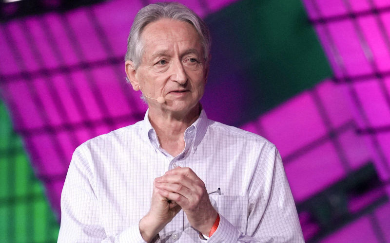 Toronto, Can. 28th June, 2023. Geoffrey Hinton, known as the Godfather of AI speaks at the Collision conference in Toronto on Wednesday, June 28, 2023. Image The Canadian Press Alamy Live News Image ID 2R9T1RA