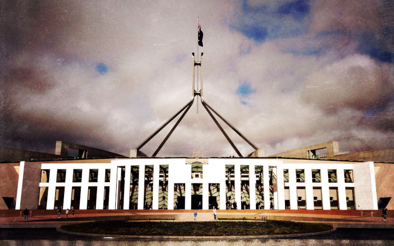 Australian Parliament House in Canberra. IMage Alamy Renee Koukoulas Stockimo Image ID S0M6PM