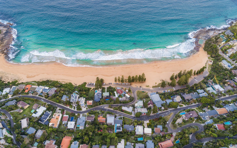 Suburbs on the ridge at Palm Beach, Sydney Australia Image iStock jamenpercy